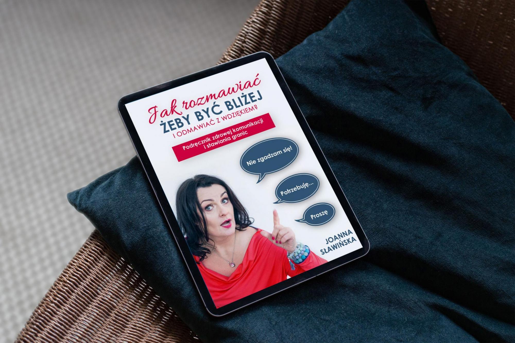 mockup tablet poduszka joanna jak rozmawiac